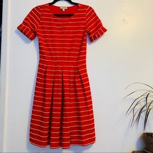 Anthropologie Bordeaux Scalloped Dress ✨